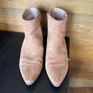 Tan heeled boots